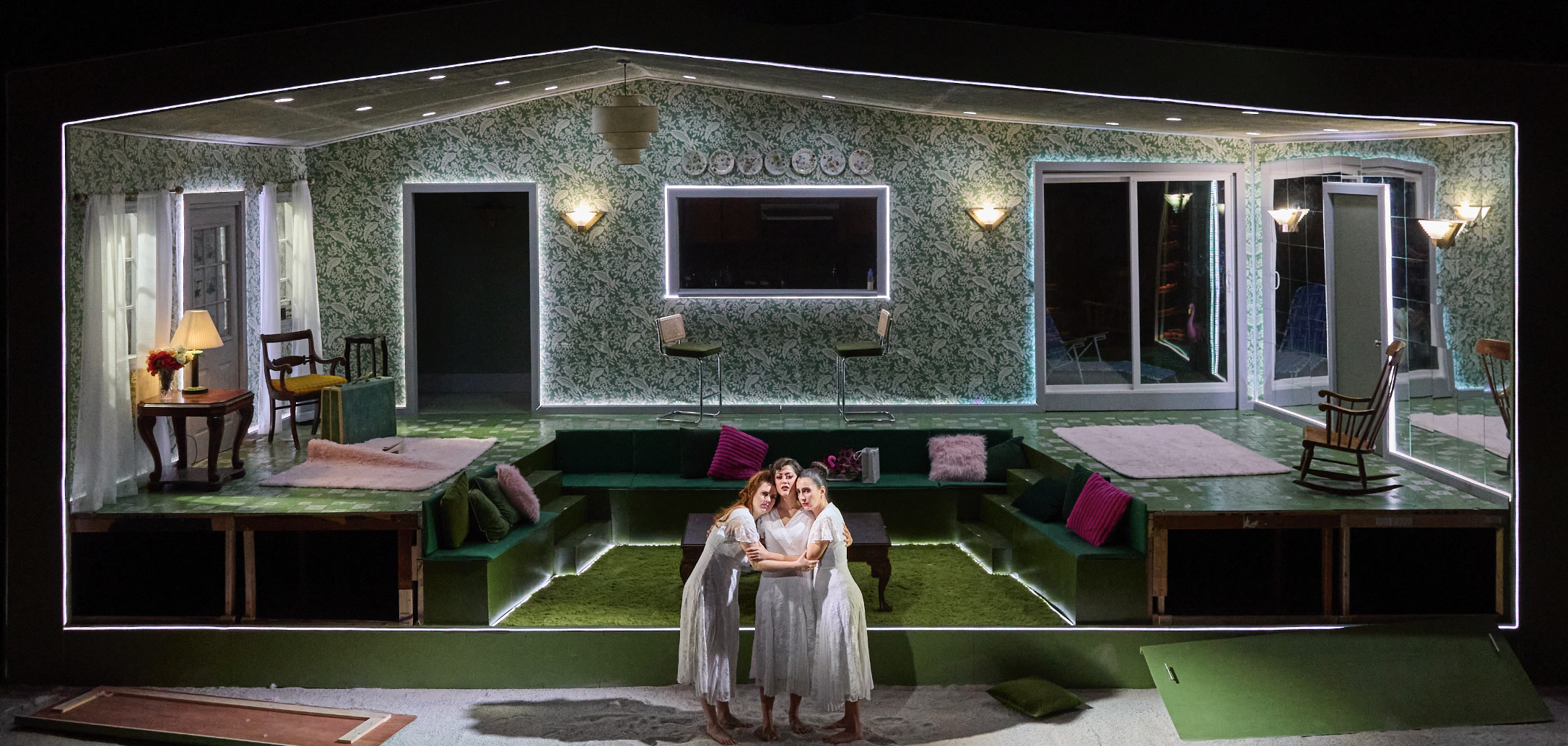 Production photo of the final moment