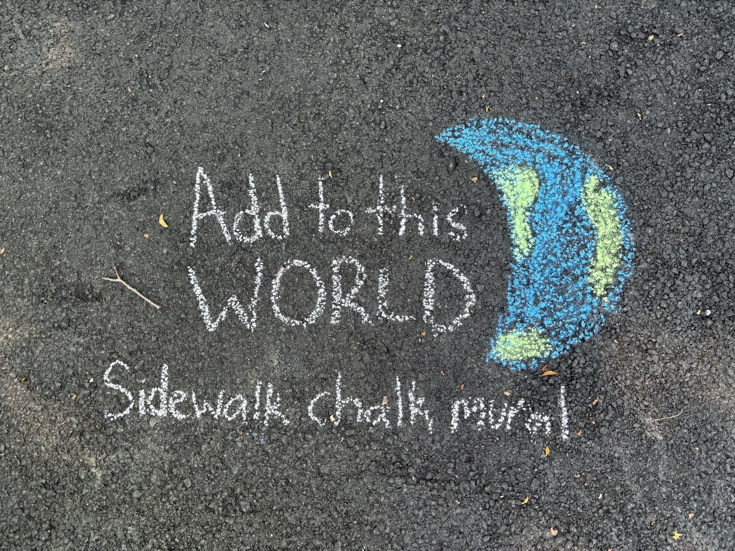 Juneteenth Add to this World Sidewalk Chalk Mural with OCAAHS