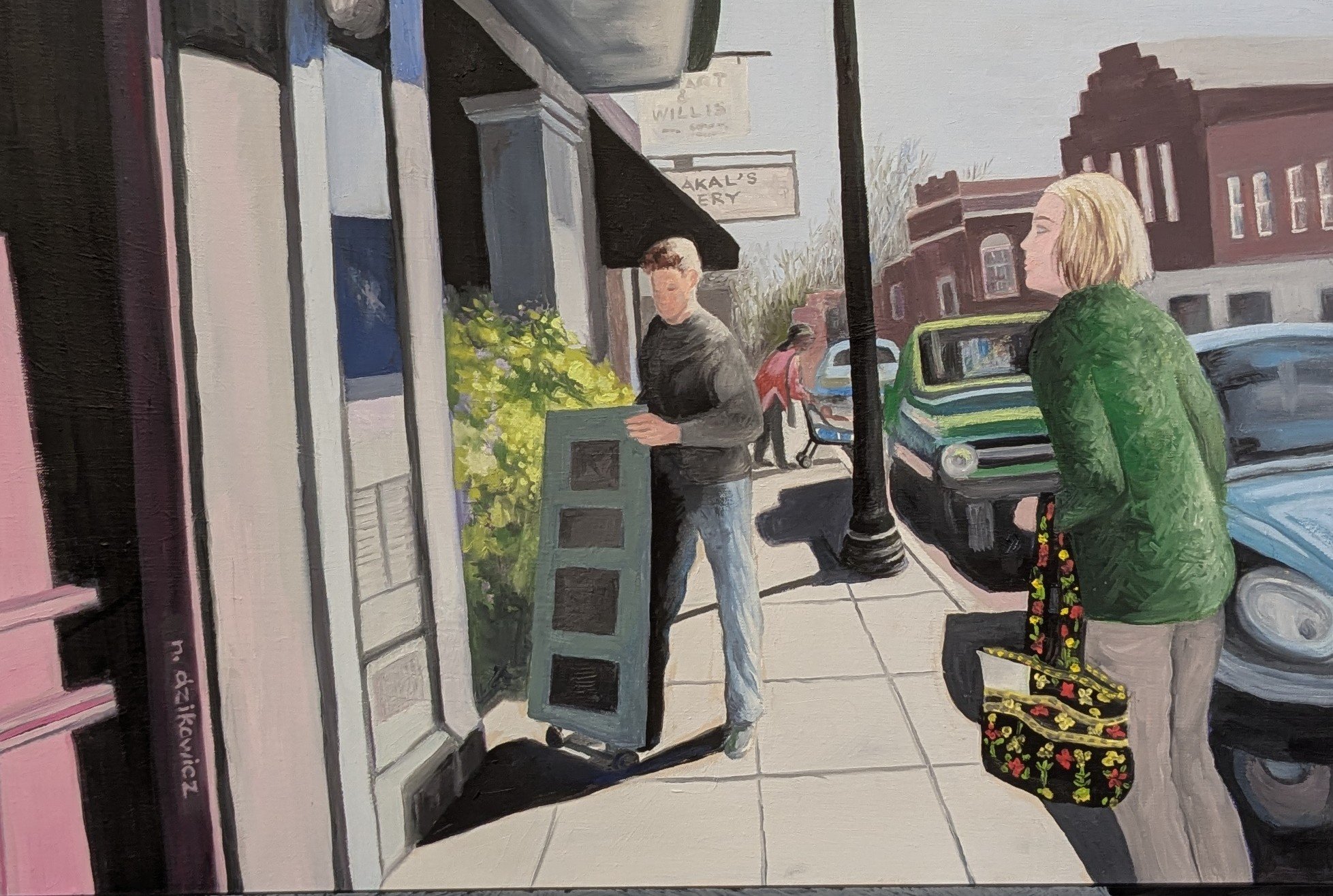 Nancy Dzikowicz - Shopping on Davis St.jpg