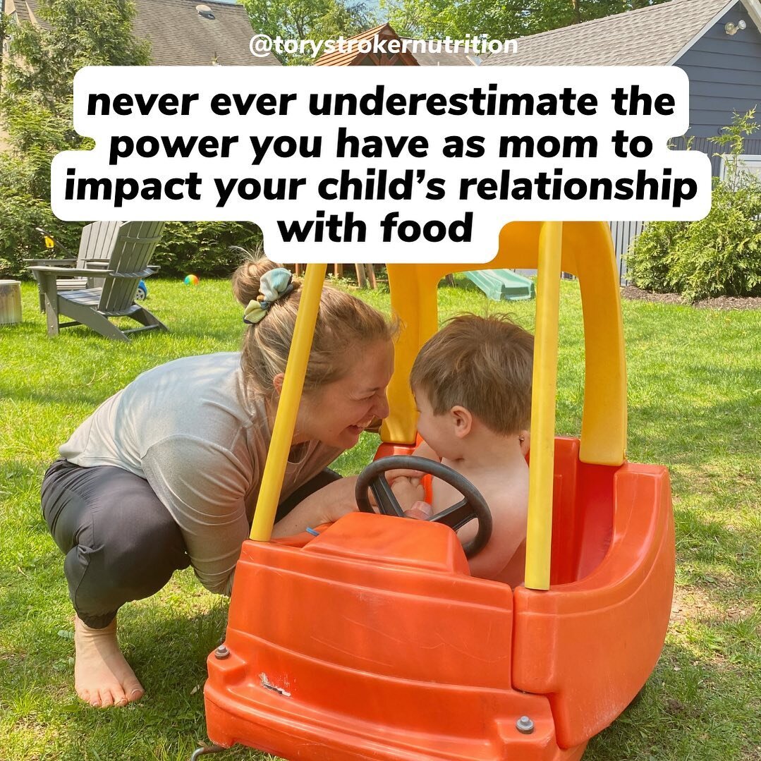 and how empowering is that? 

you can be a wonderful influence on your child&rsquo;s relationship with food as mom, but if you&rsquo;re not doing the work to reflect on your OWN relationship with food, beliefs, bias&rsquo;, potential rules, restricti