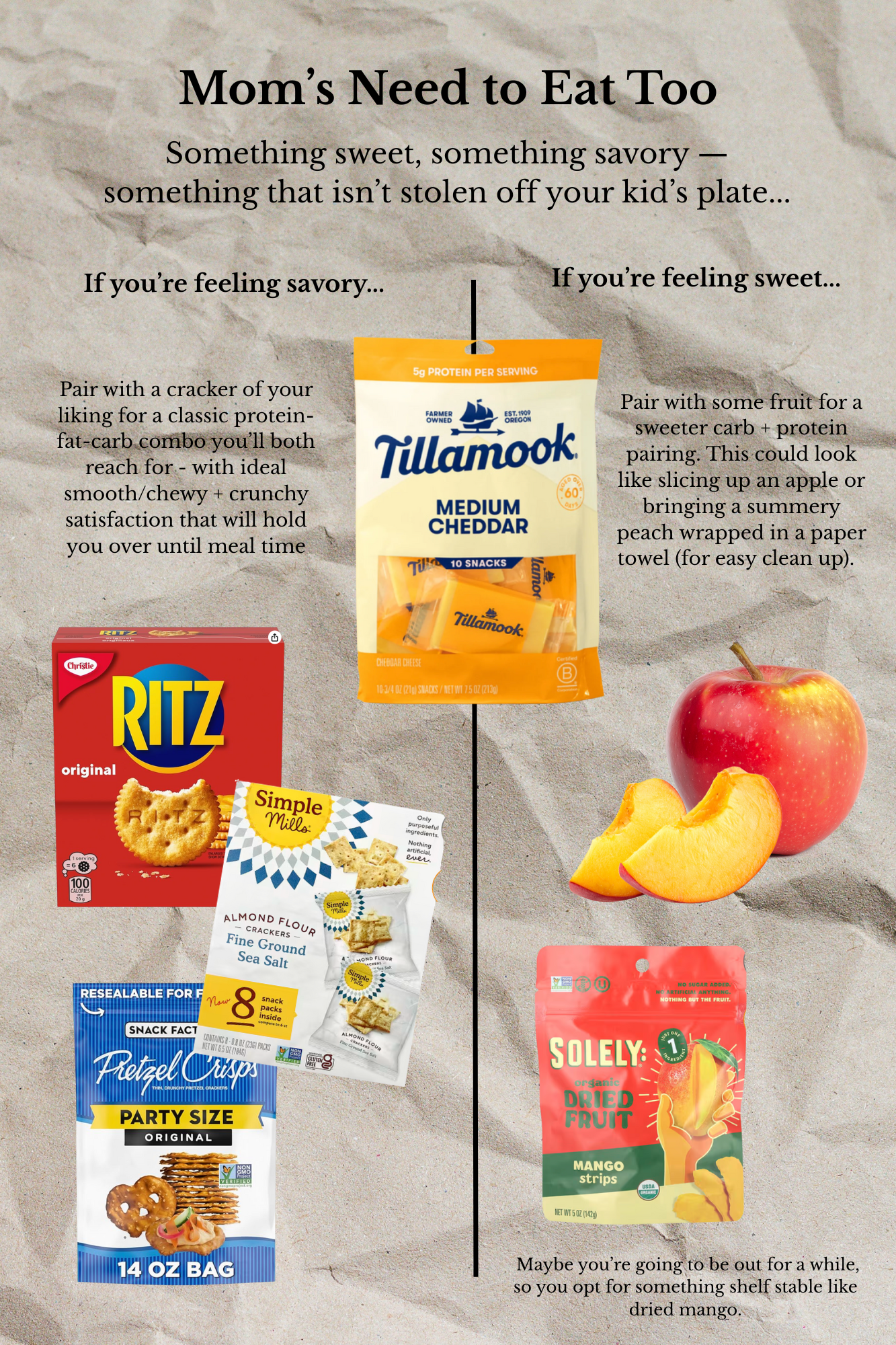 10 On-the-Go Snack Ideas for Moms