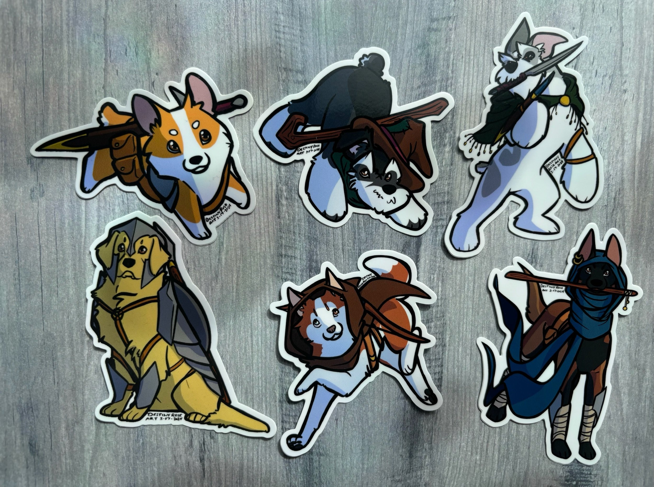Adventure Dogs Sticker Set 1
