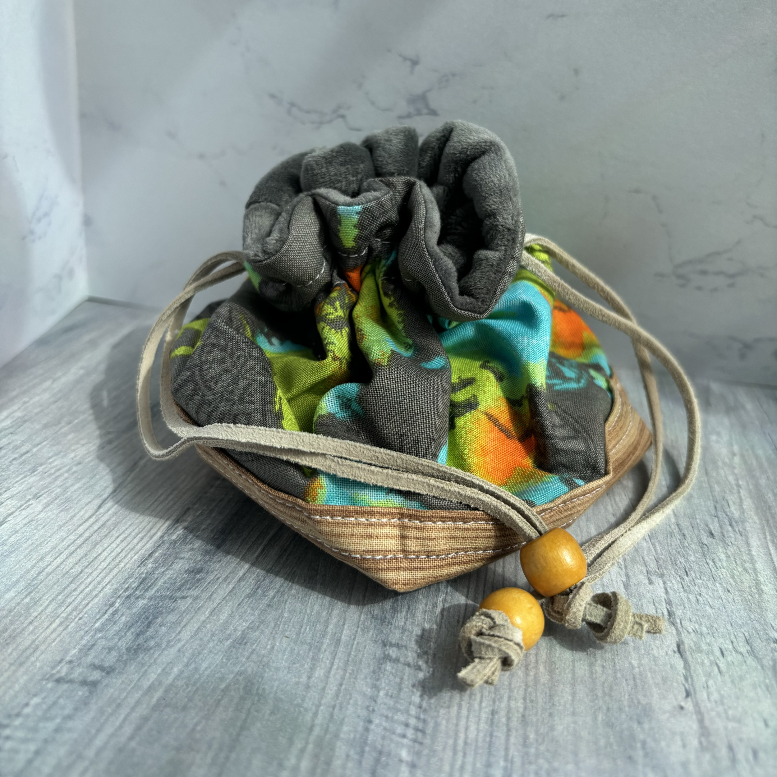 World Map Dice Bag