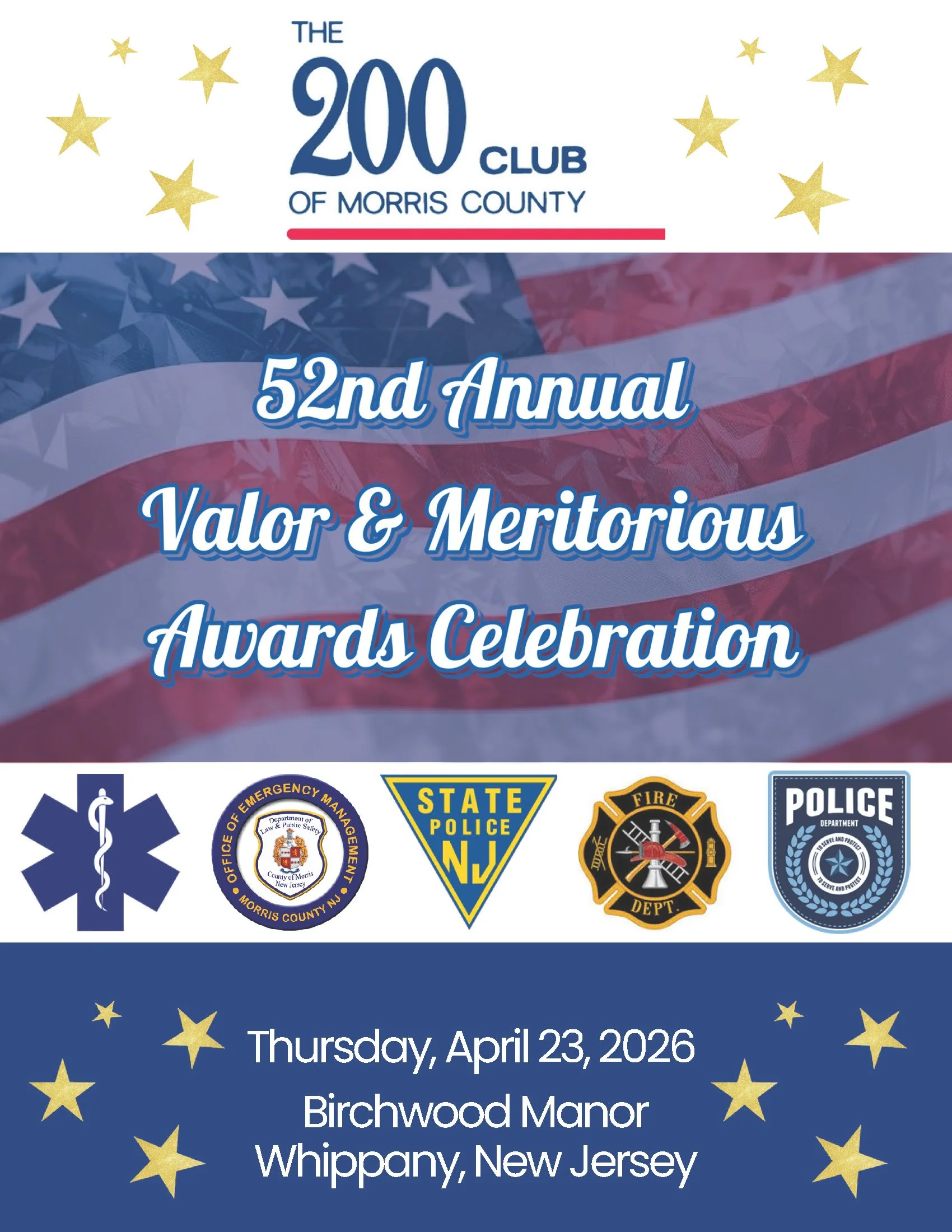 2026 Valor &amp; Meritorious Awards Celebration Commemorative Journal