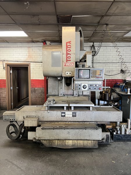 Toyoda Model: FVN50A Vertical Machine Center 48'' X-Axis travel, 20'' Z-Axis Travel, 24'' Y-Axis Travel
