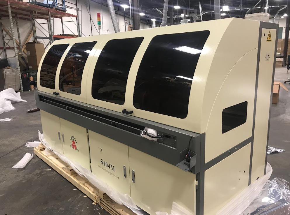 2019 APM Servo Automatic Screen Printer S104M 3-Color Screen Printing Machine