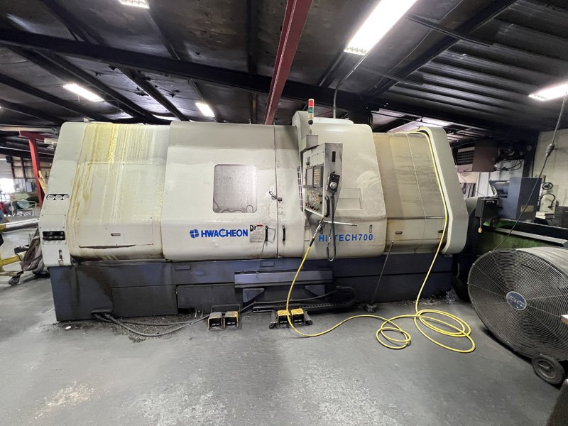 2004 Hwacheon CNC Lathe, Hi-TECH700, Serial: M073352G51B