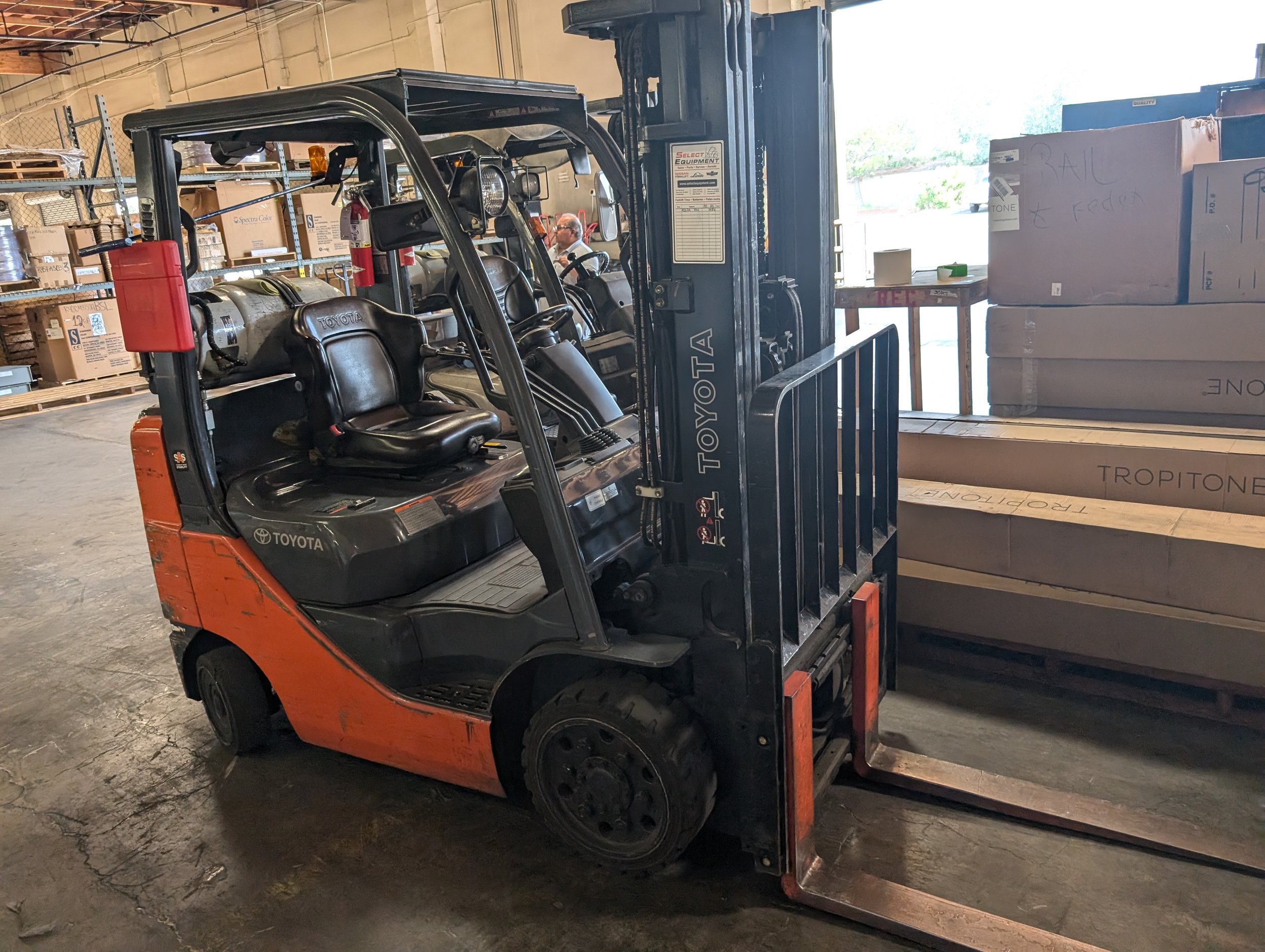 4,800lbs Cap Toyota Mdl: 8FGCU25 Forklift