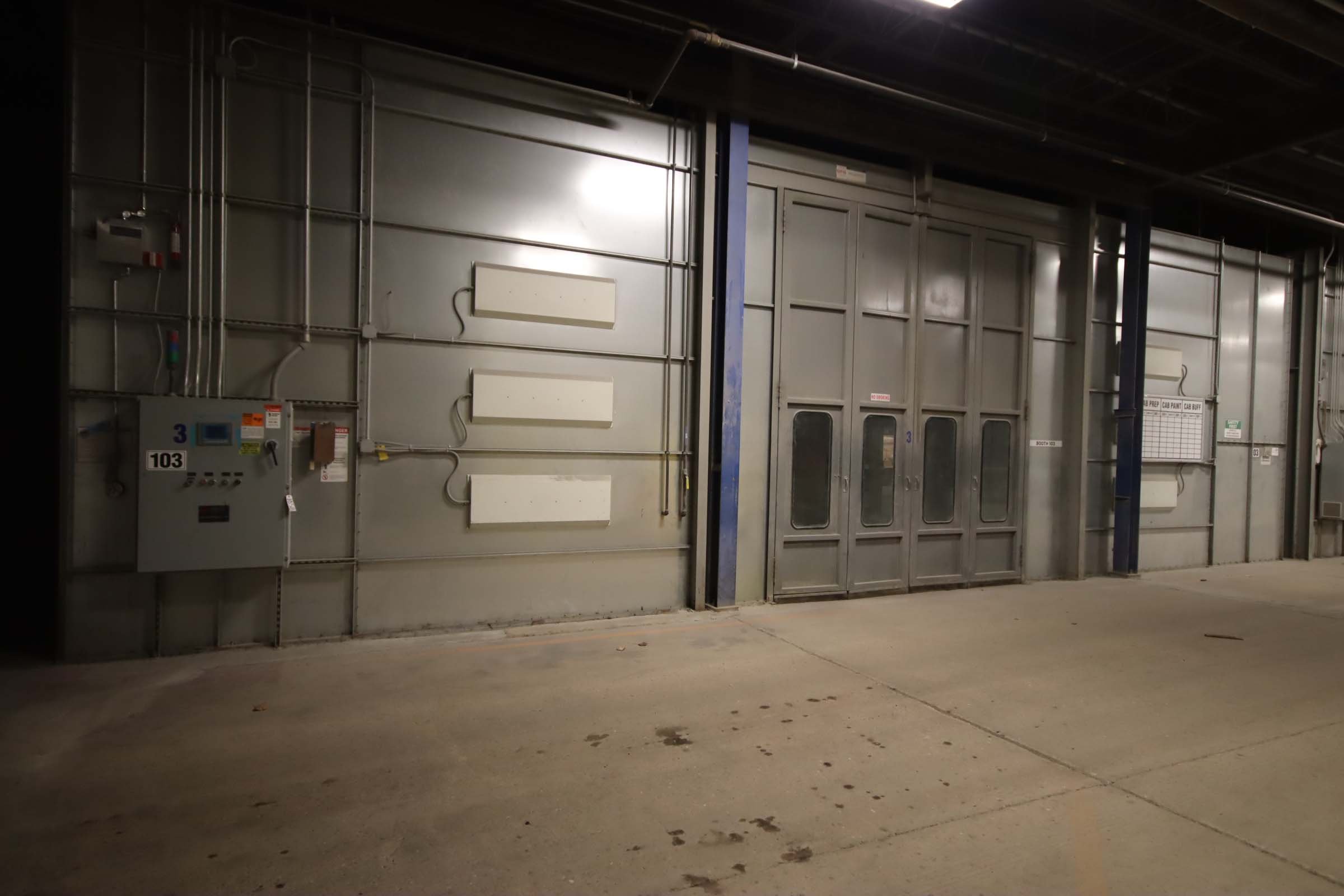 Paint Booth #103 Appx. 20'x50'-10' Door Opening