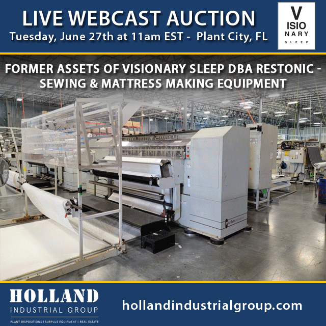 Restonic Mattress — Holland Industrial Group