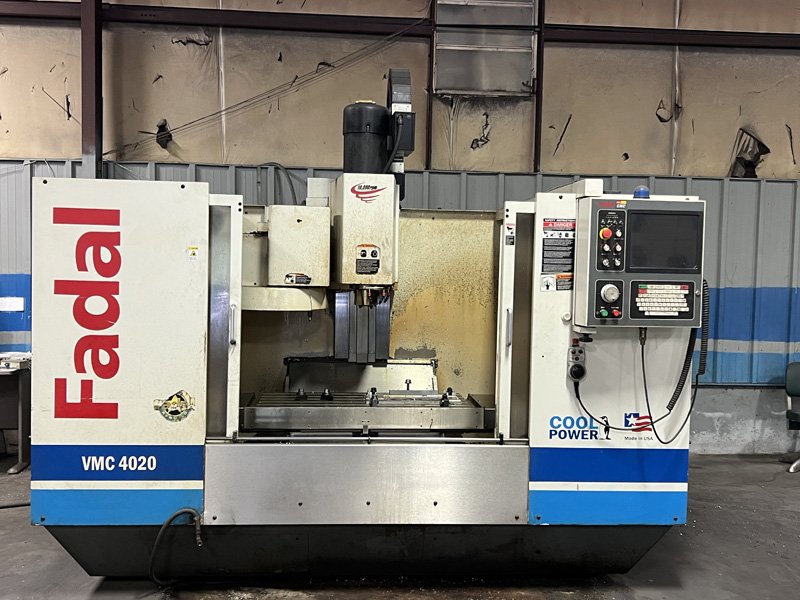 2007 Fadal Model: VMC 4020 Vertical CNC Machine, 40'' X-Axis travel, 20'' Y-Axis Travel, 20'' Z-Axis Travel, With Fadal Control