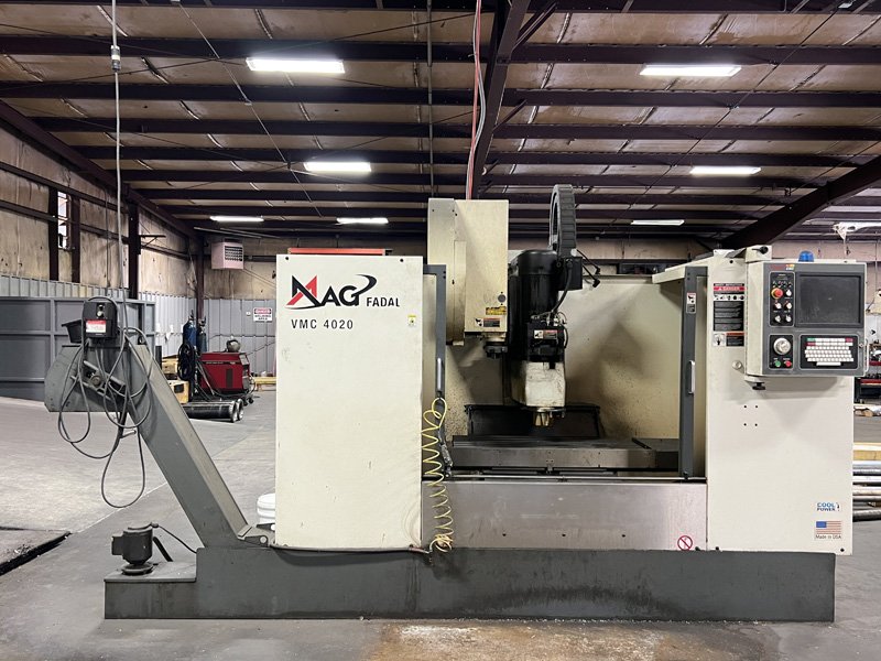 2005 Mag Fadal Model: VMC 4020 Vertical CNC Machine, 40'' X-Axis travel, 20'' Y-Axis Travel, 20'' Z-Axis Travel, With Fadal Control