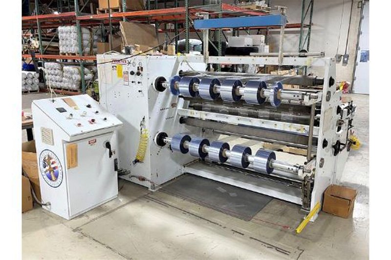 60" Phoenix Model 645FC-60 Duplex Slitter Rewinder For Vinyls
