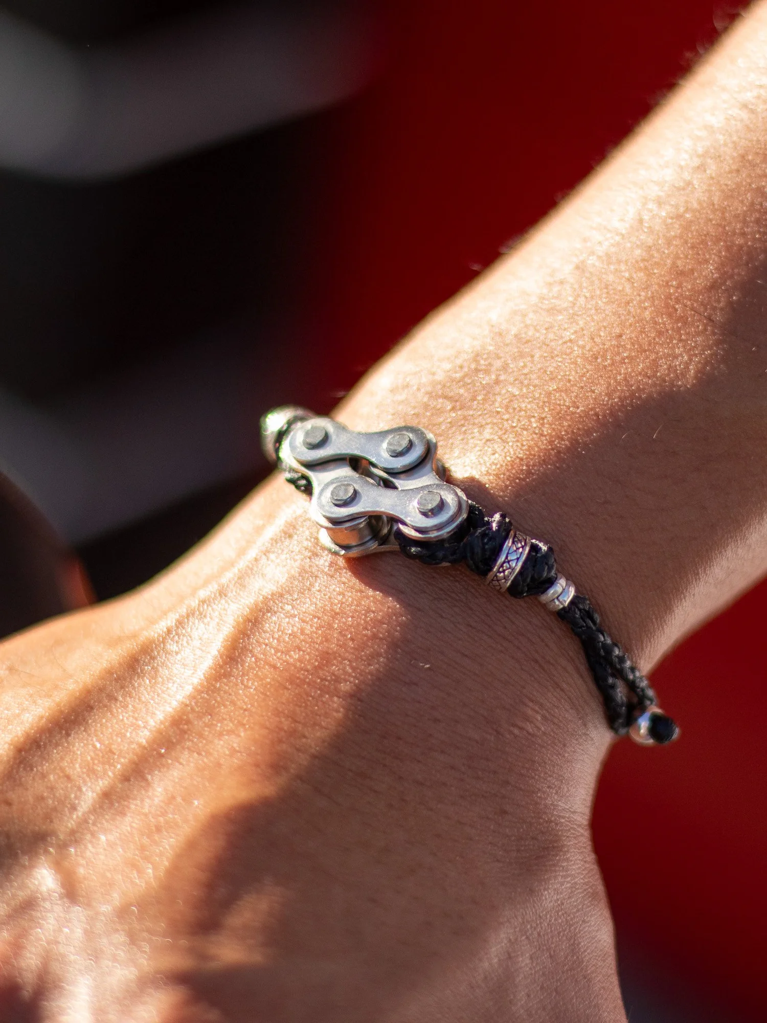 Paracord Bracelet Bicycle Chain Link Bracelet Chain Gang Bracelet Standard  — Zach Gallardo