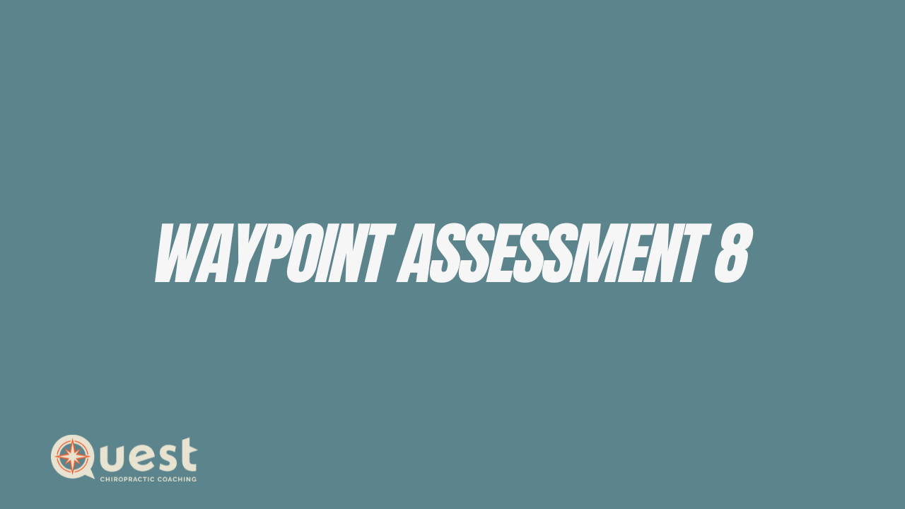 Waypoint Assessment 8