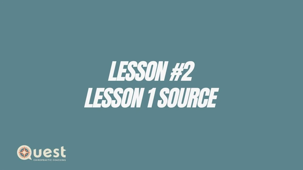 Lesson #2: Lesson 1: Source