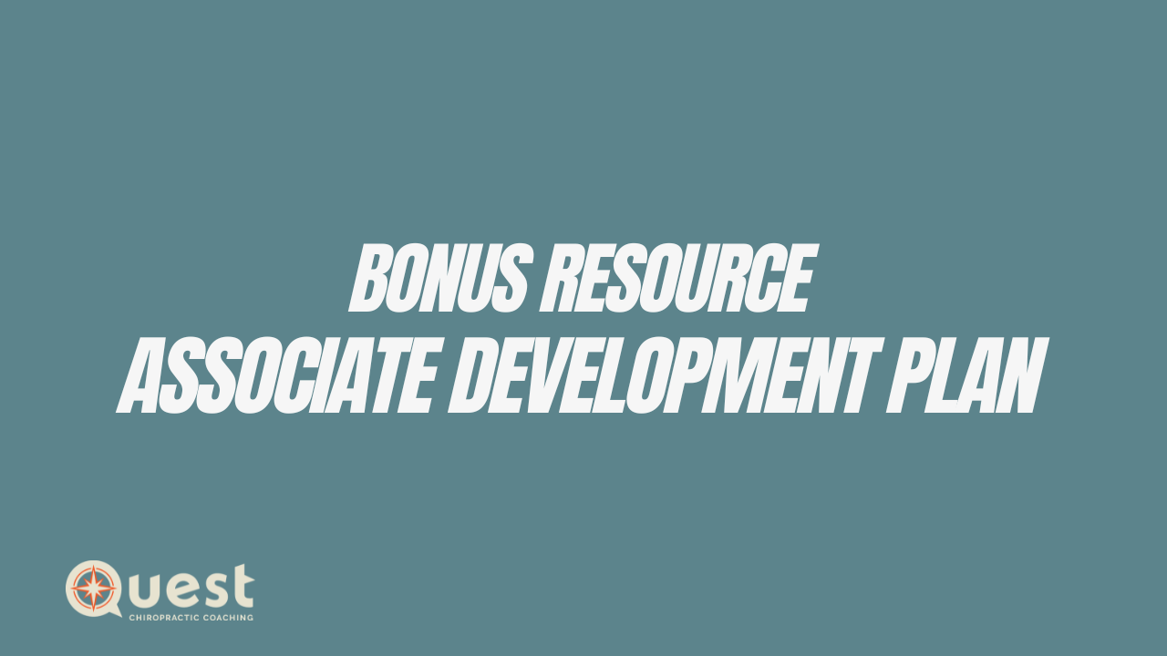 ADPS Bonus Resource: Associate Development Plan