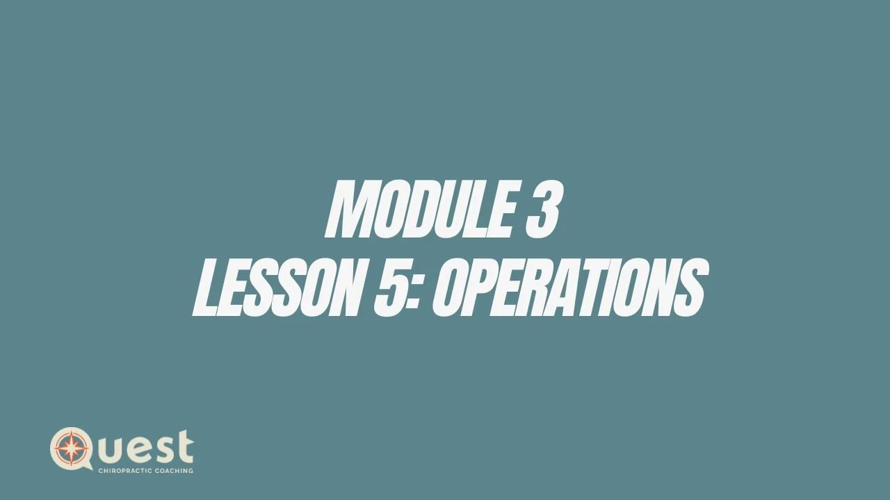 Module 3: Lesson 5: Operations