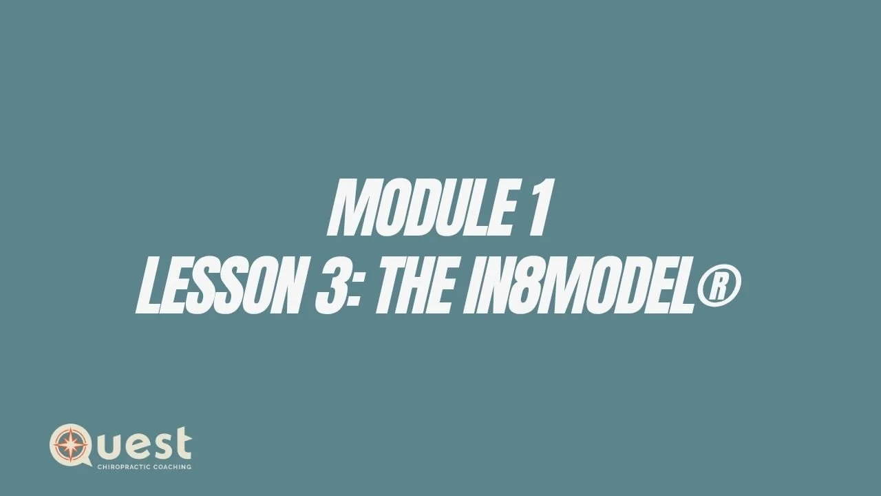 Module 1: Lesson 3: The in8model®