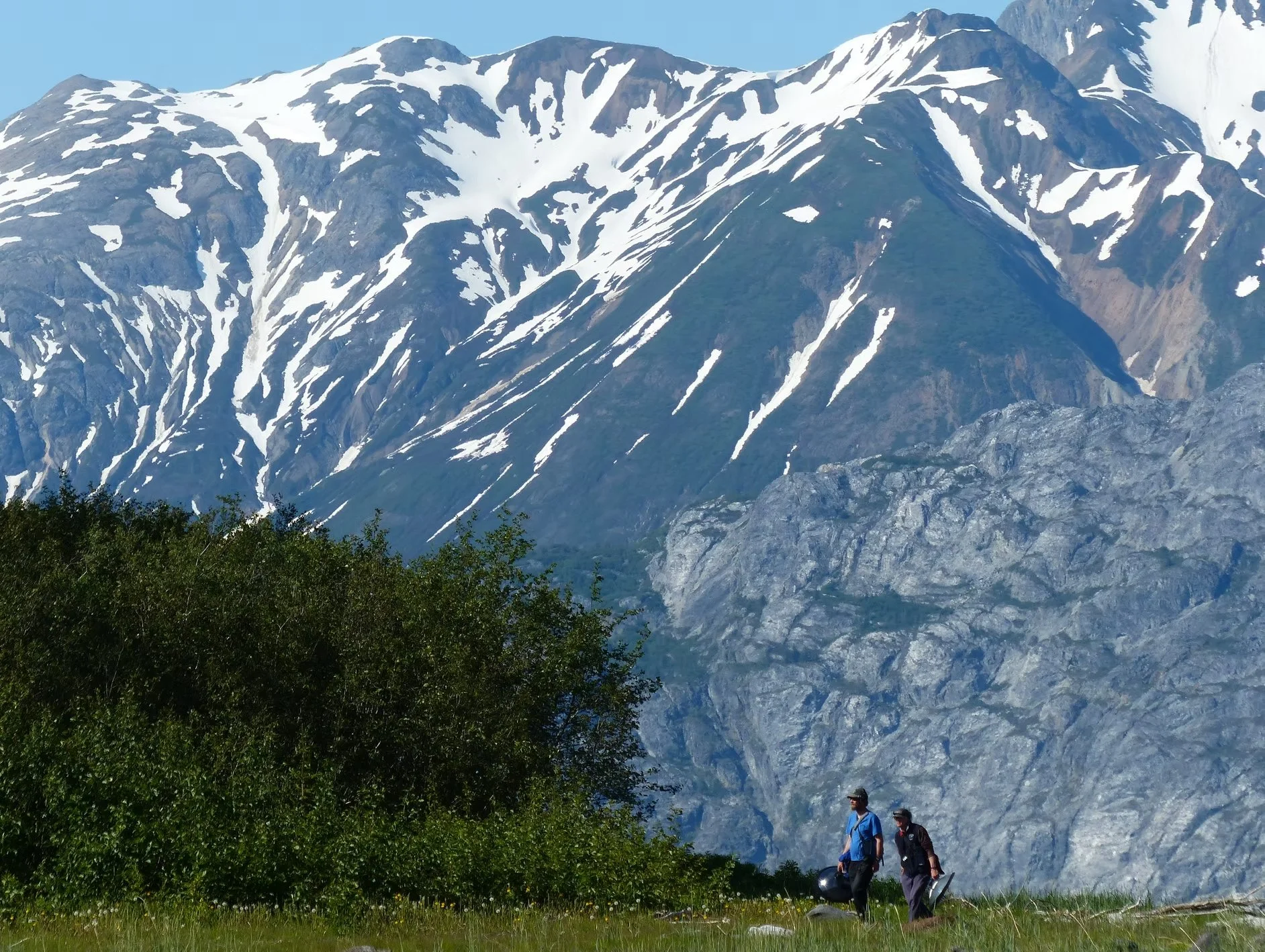 Richard and Hank recording sounds in Glacier Bay National Park, 2014.