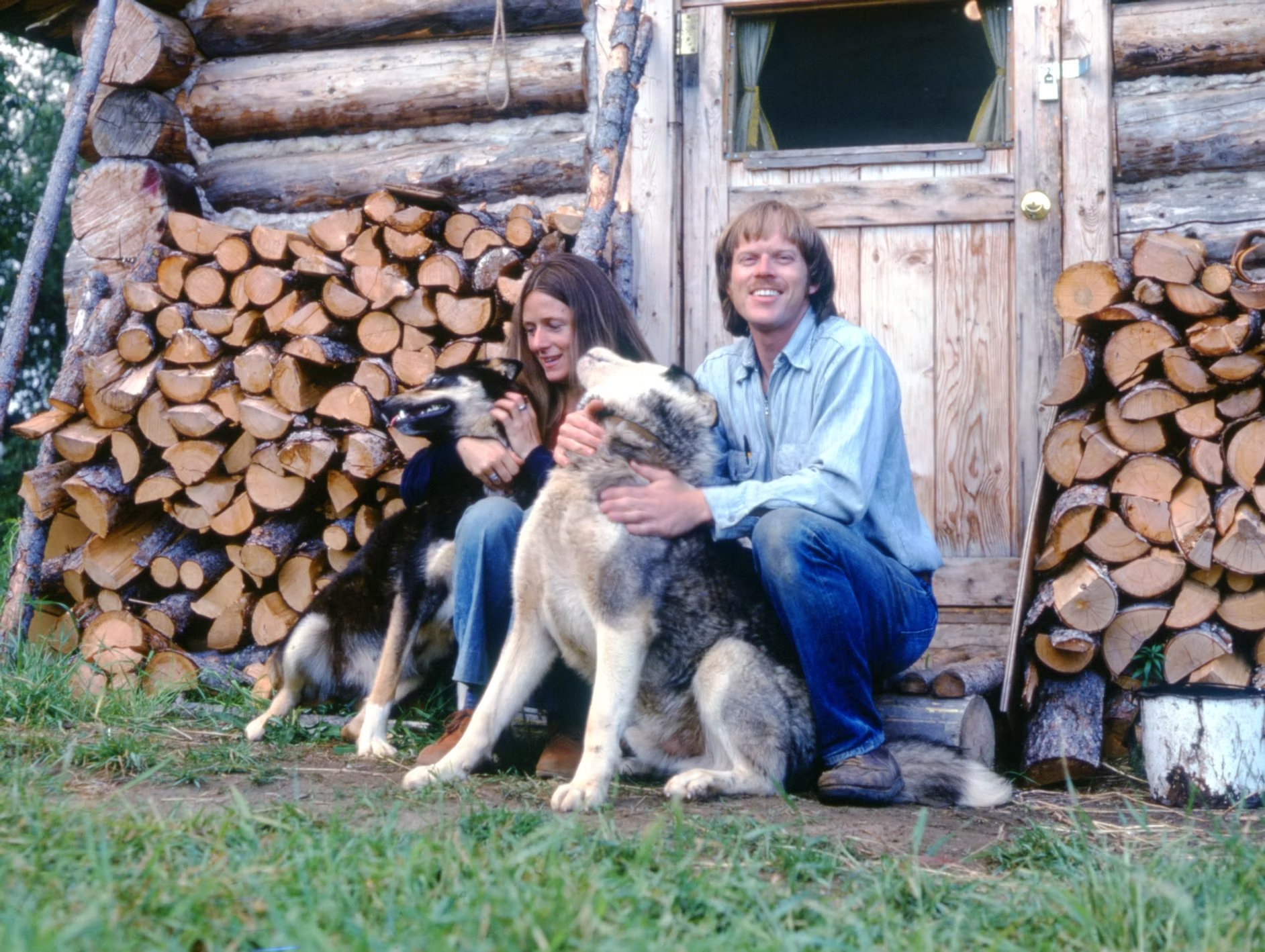 Richard and Kathy Mautner in the cabin they shared in Huslia, Alaska.