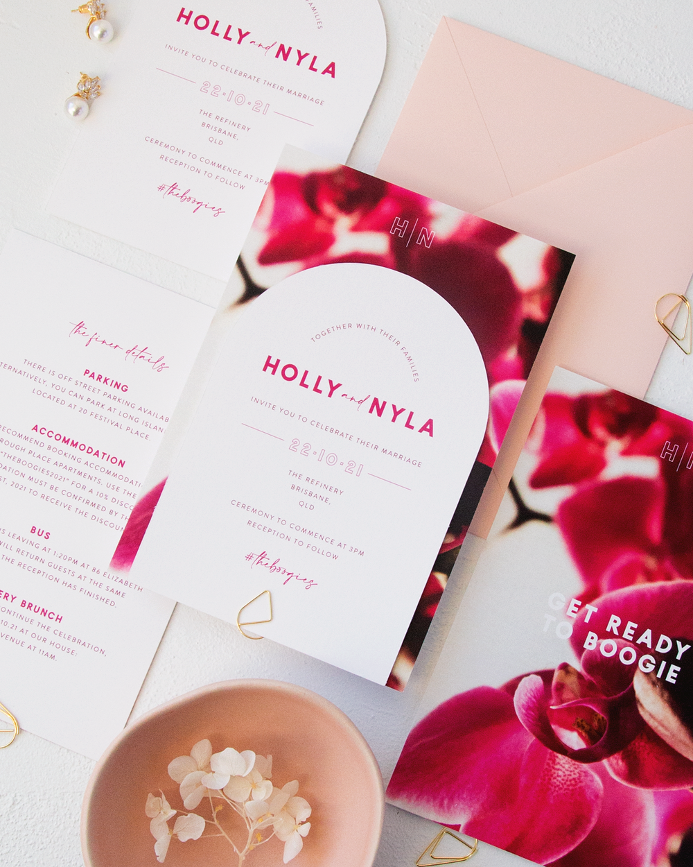6 awesome wedding invitation wording examples to make your own unique  invites — Blossie | Bespoke Wedding Stationery & Signage