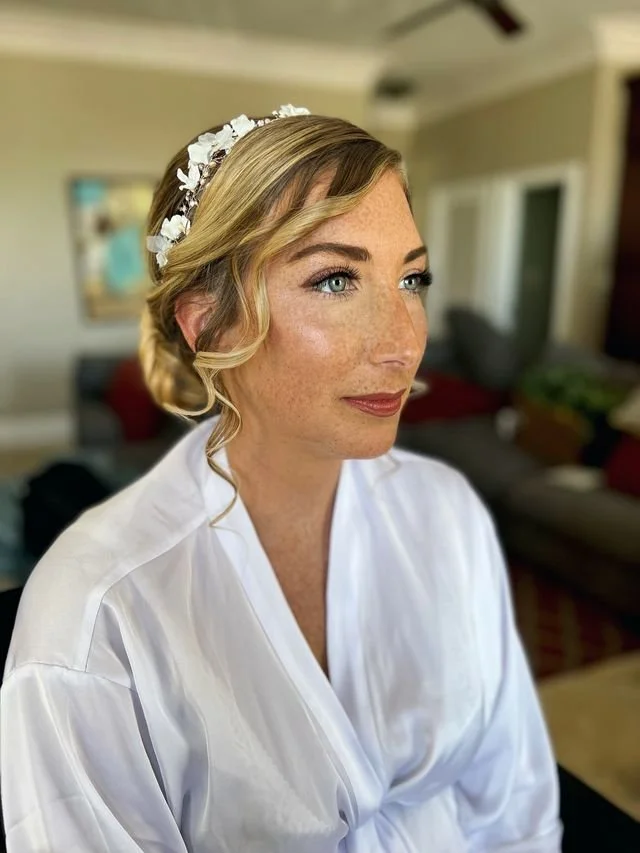 Bridal updo hairstyle in Navarre, Florida