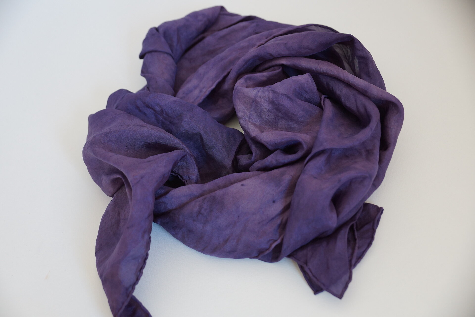 Old dye silk scarf