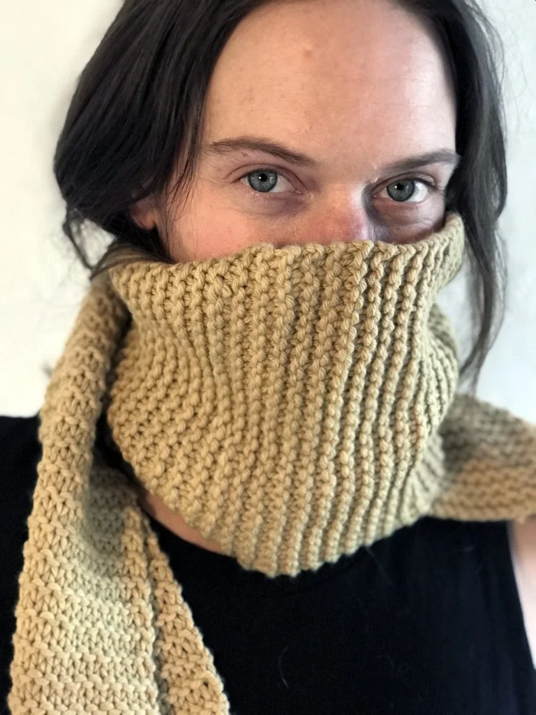 wheat scarf pattern