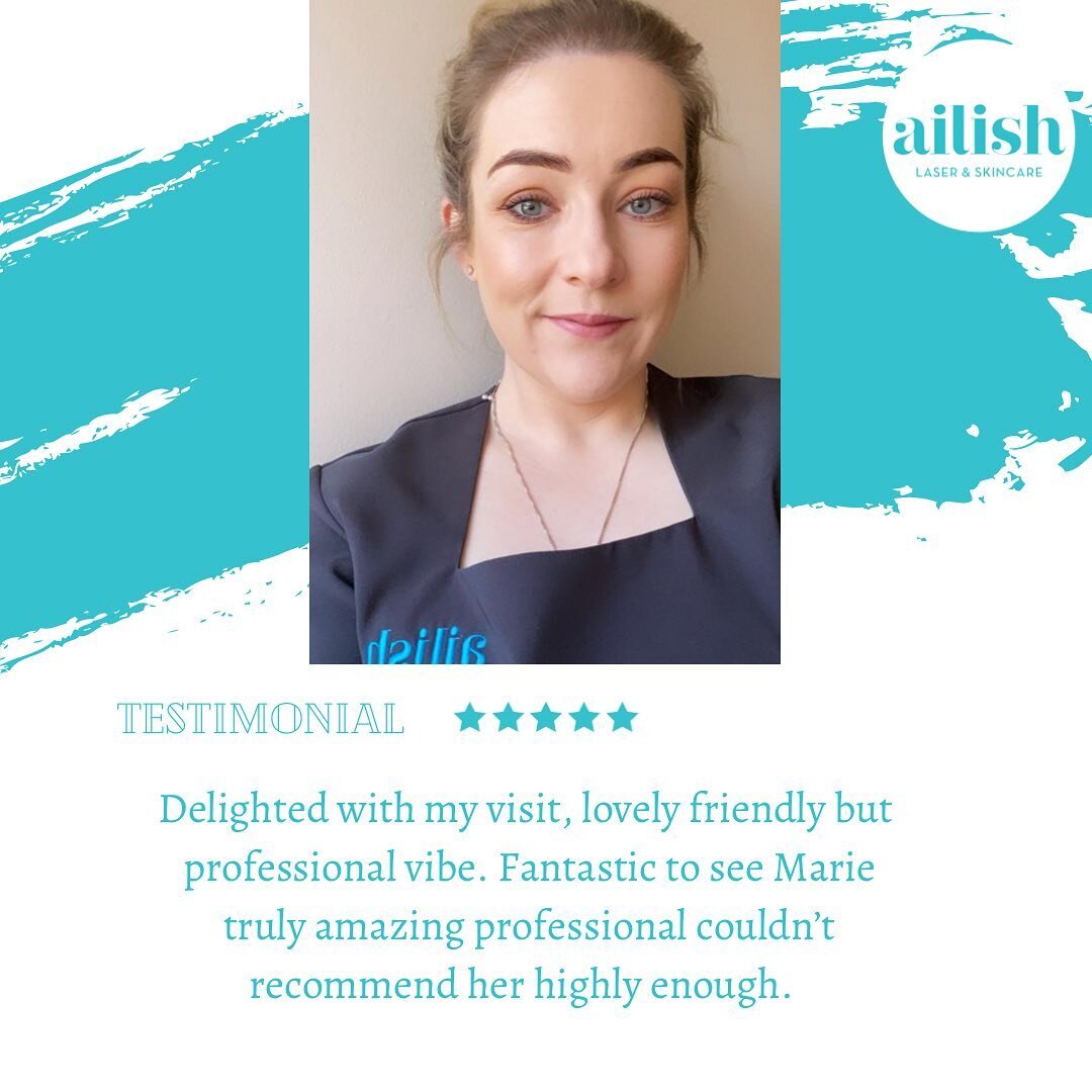 We our so looking forward to treating you when we get back on the 11th of May!

Another amazing review for Marie 💖

#backtobusiness 
#ailishlaserskincarekilkenny 
#kilkennycity 
#facialskincare 
#imageskincareireland 
#environskincare 
#ultraceutica