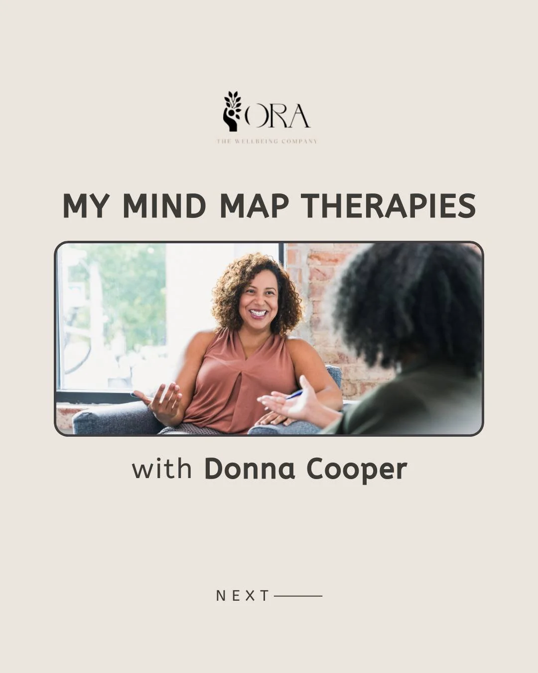 Feeling overwhelmed, unheard, or stuck does not mean you are failing. It often means your mind and body are asking for a different kind of support 🤍

At Ora &ndash; The Wellbeing Company, Donna Cooper of My Mind Map Therapies offers a calm, compassi