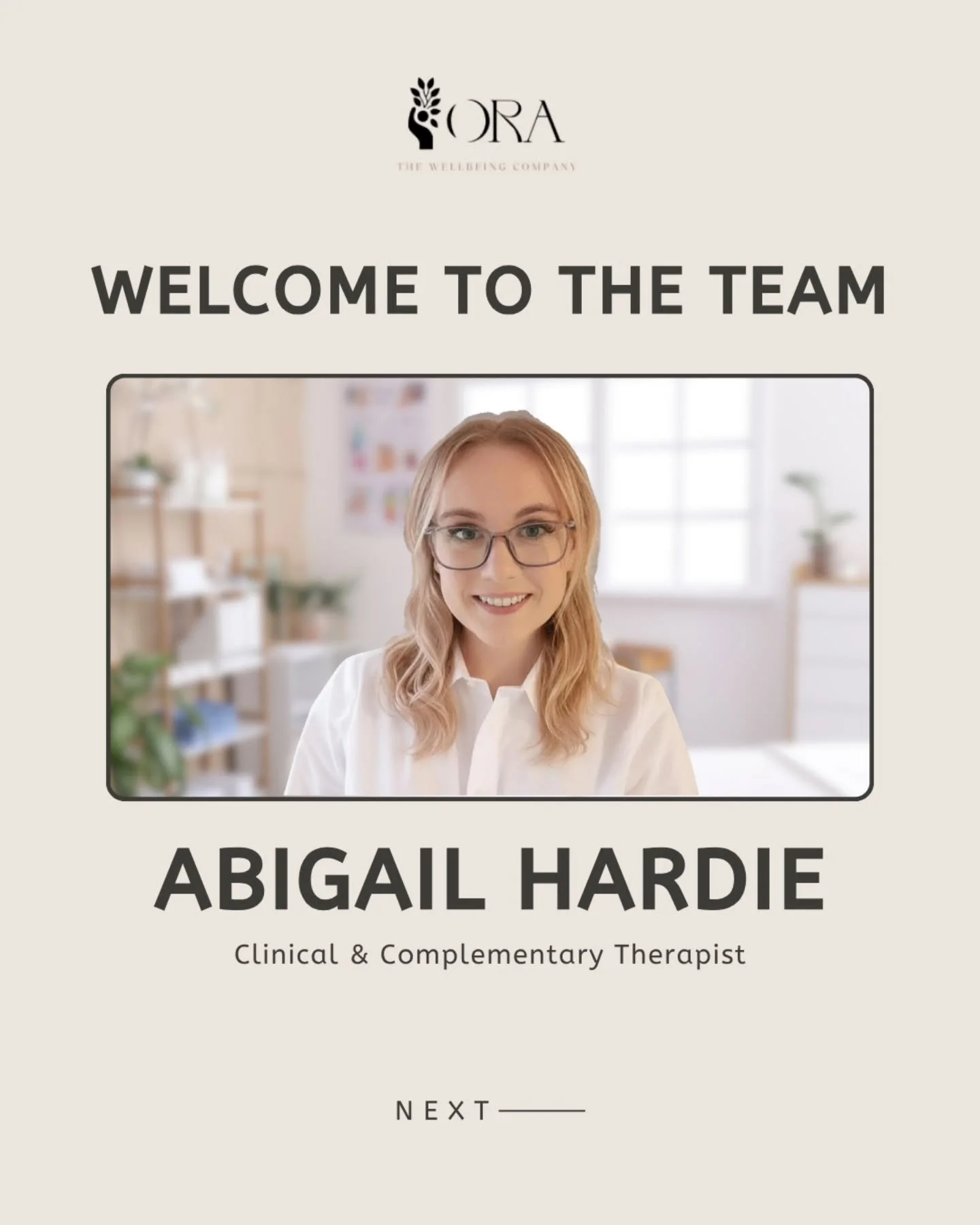 🌿 Meet Abigail Hardie, our Clinical &amp; Complementary Therapist 🌿

With over 10 years of experience, Abigail offers calming and restorative therapies to bring balance and relaxation to your body and mind. Whether you&rsquo;re recovering from stre