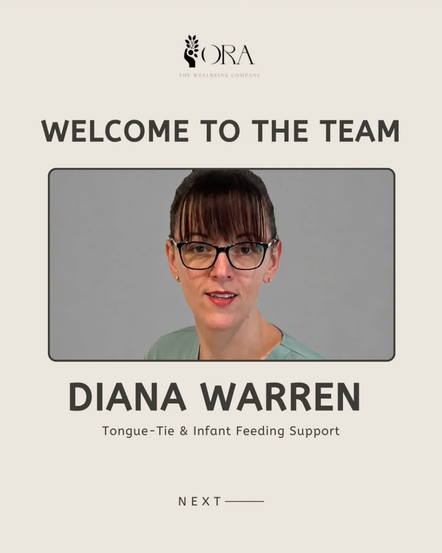 Welcome Diana to the ORA family! 🌟

Diana is a qualified adult nurse and neonatal specialist, dedicated to helping infants and families overcome tongue-tie and feeding challenges. With safe procedures, personalised feeding support, and compassionate