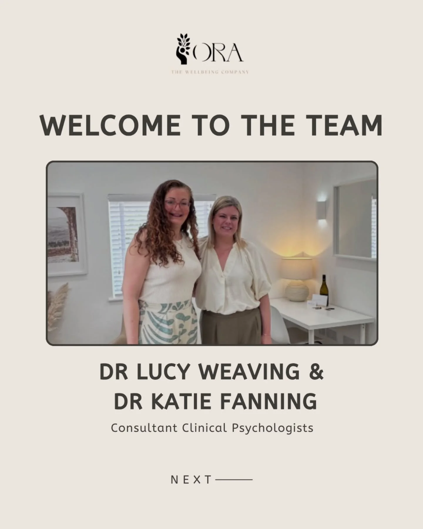 Join us in welcoming Dr Lucy Weaving and Dr Katie Fanning! 🌸

Lucy and Katie are Consultant Clinical Psychologists specialising in neuroaffirmative care. They provide expert ADHD, autism, and cognitive assessments, along with therapeutic support for