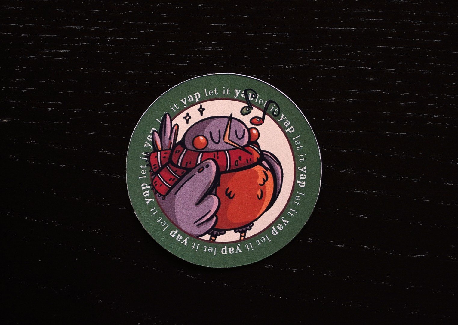 Foto de Produto _ Sticker _ Christmas Red Robins _ Yapping (Grande).jpg