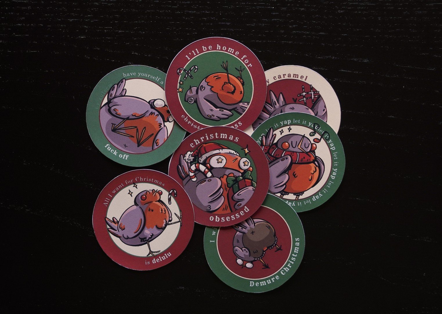 Foto de Produto _ Sticker _ Christmas Red Robins 1 (Grande).jpg