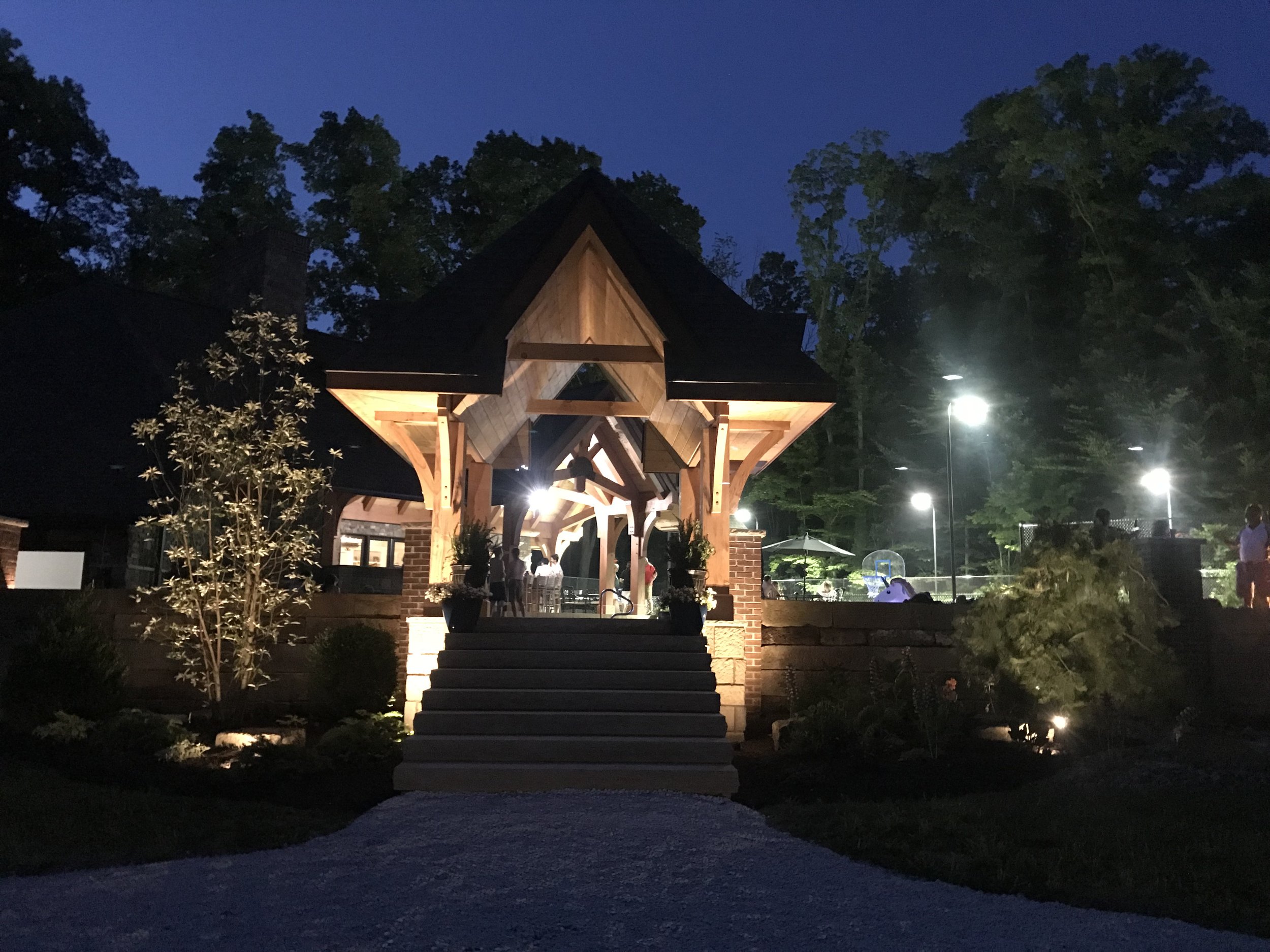 Enhance the Appearance of a New North Canton, OH Pavilion with Carefully Selected Plantings 