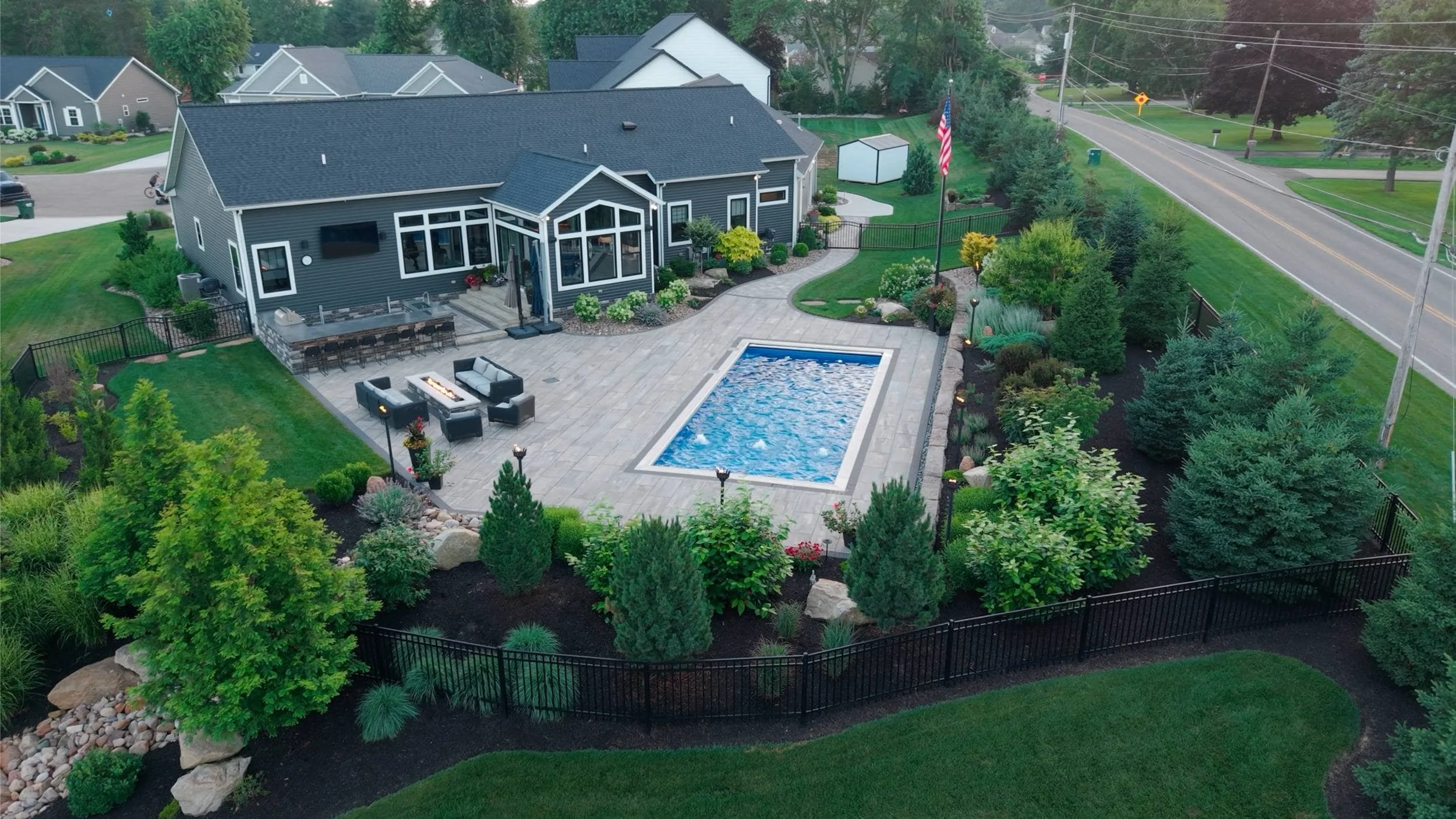 Seasonal Plantings Adding Texture and Interest in Jackson Township, OH