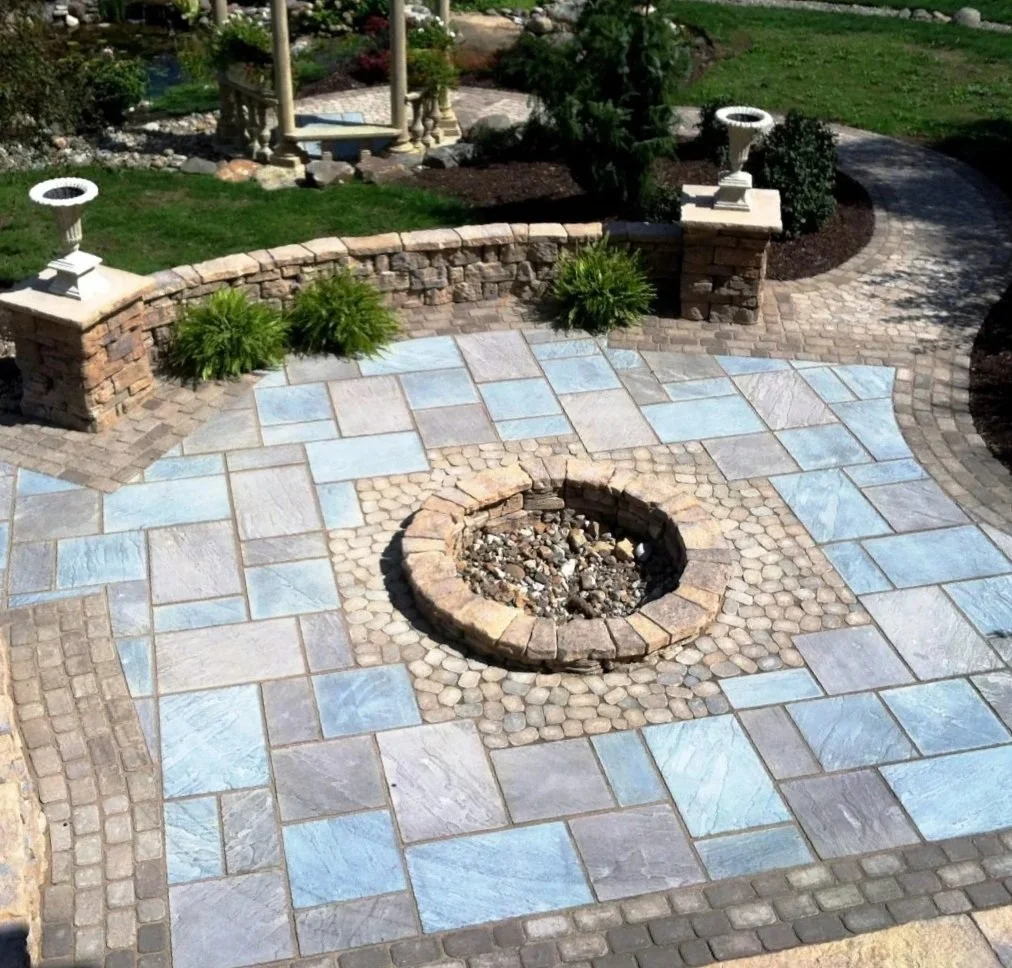 Paver patio and fire pit Marlboro Township OH