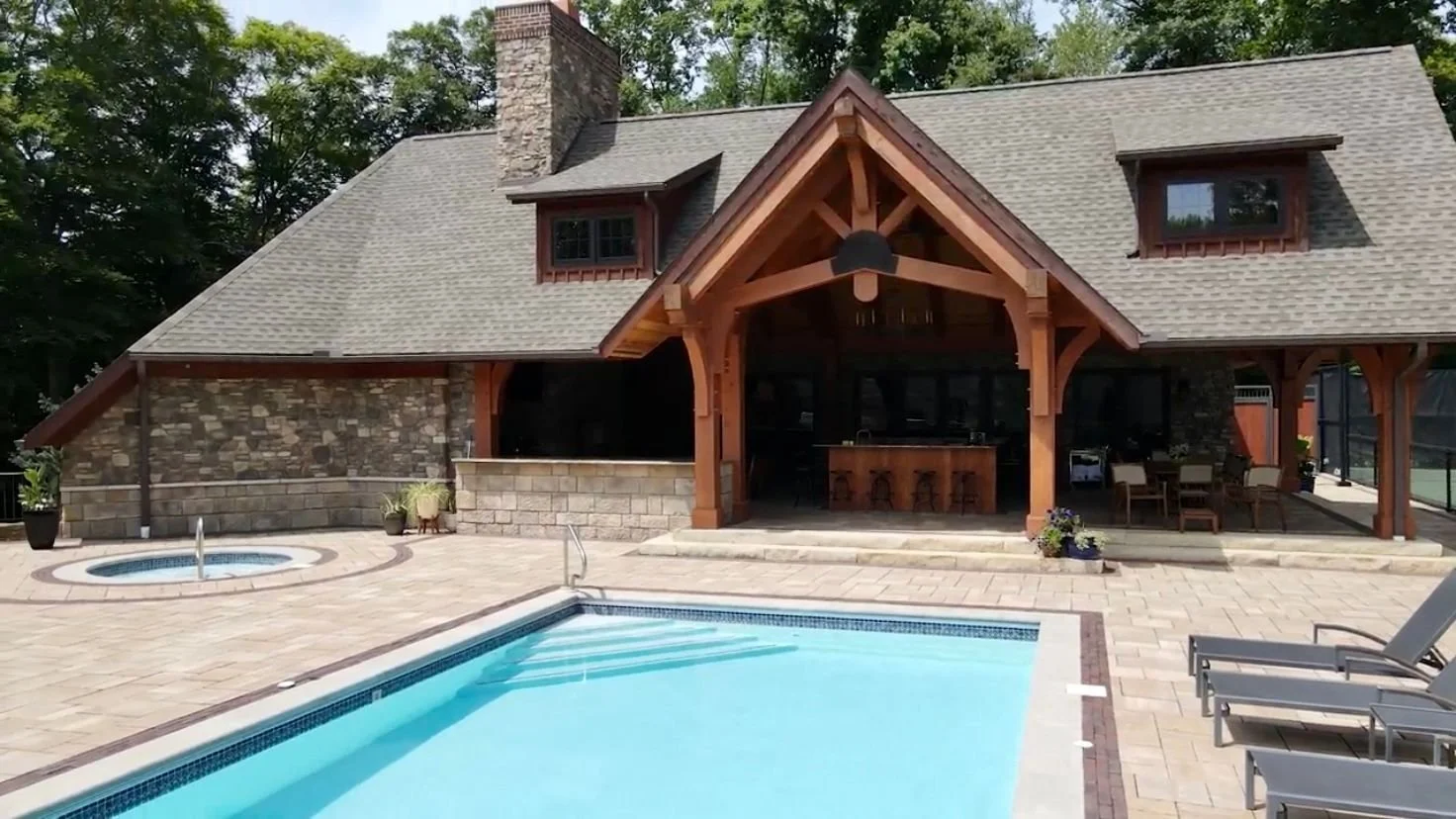 Fire and water vibes from a pool company near me in Green, OH