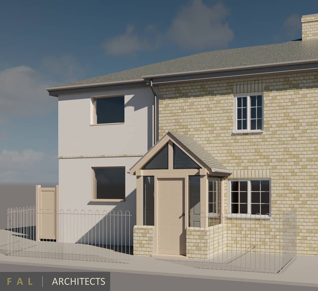 * Planning approval * We have recently obtained planning approval and completed the technical design stages for this 1st floor side extension, oak porch and internal remodel to an end terrace house on the outskirts of Cambridge.
.
.
.
#falarchitects 