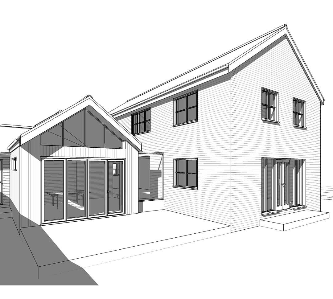 *Planning approval* We have received planning approval for a rear extension in Haslingfield. The extension provides an entertaining and dining space with the added benefit of a window seat for the clients to enjoy their morning coffee. Looking forwar