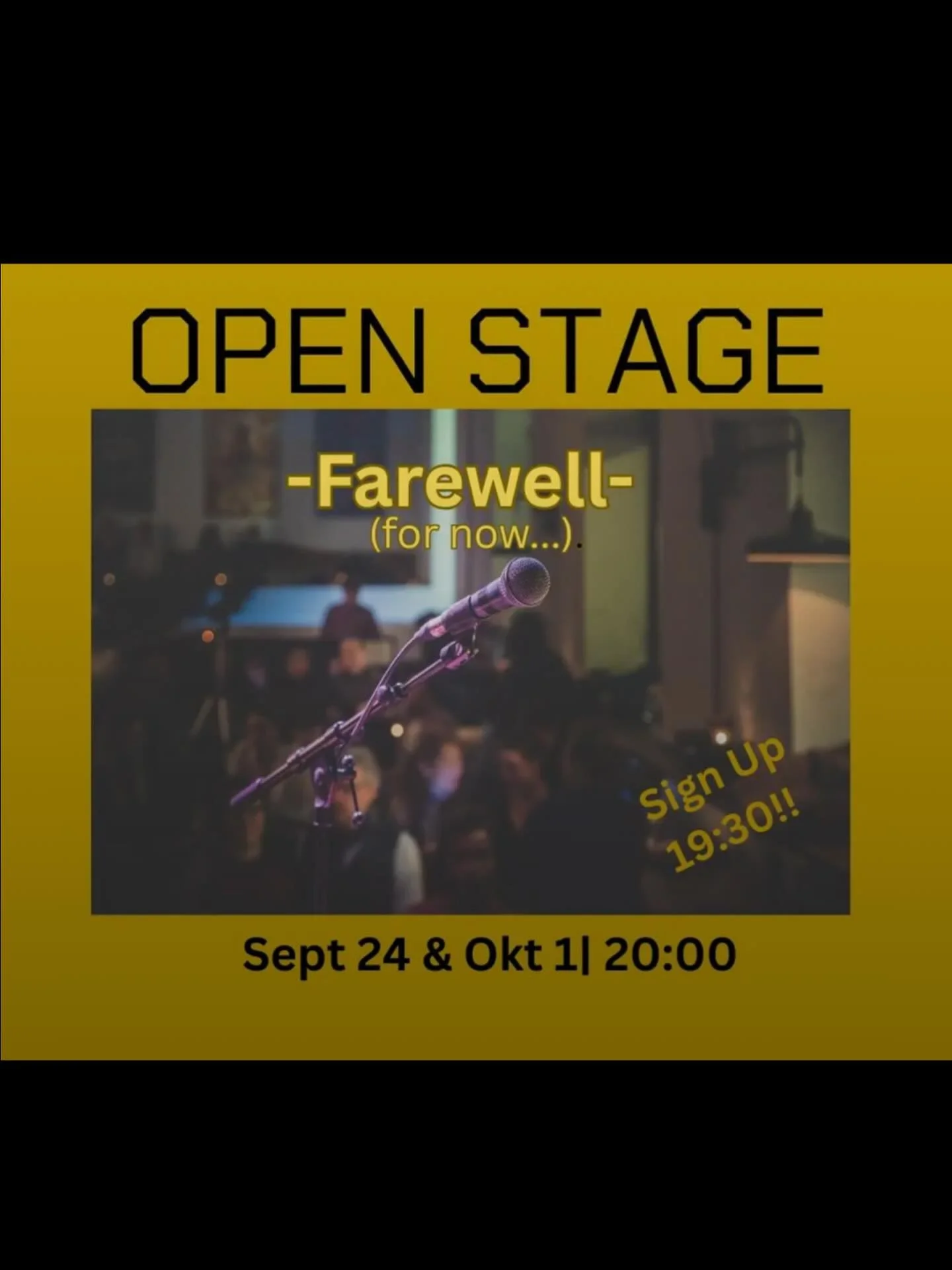 OPEN STAGE FAREWELL (for now...)
After a long summer pause Open Stage will return for two weeks - Sept 24 and Oct 1
Open Stage has been a beloved home grown part of weekly life at Prachtwerk. Since our opening in 2014, we have been honoured to have t