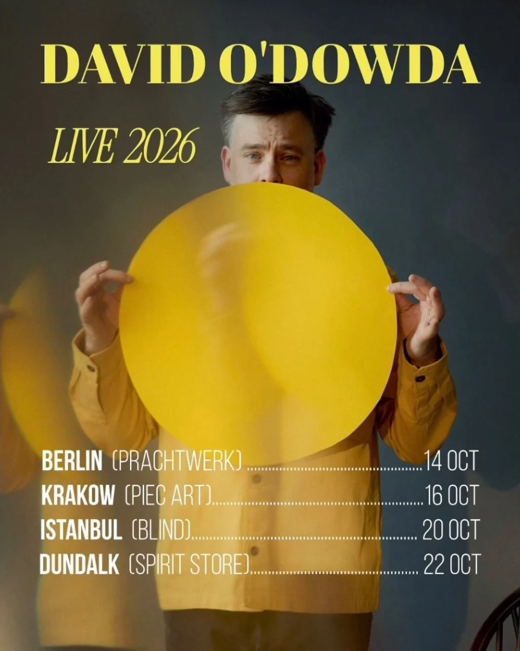 Following acclaimed work across music, film and television, David O&rsquo;Dowda brings his distinctive world of layered vocals and expansive sound to our Prachtwerk space! Expect an elegant and transportive live experience by getting your tickets via