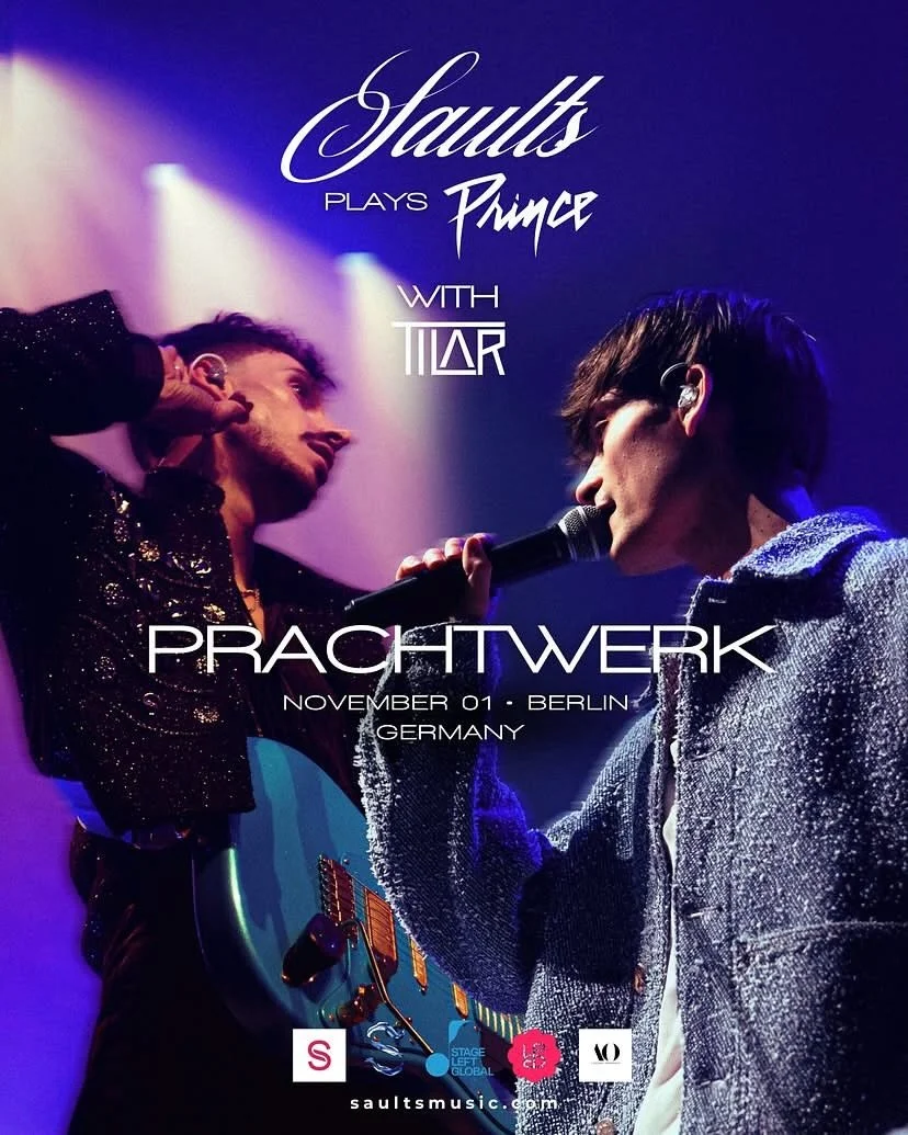 Surprise! Saults will be performing a second show at Prachtwerk on Nov 1st, paying tribute to &lsquo;his royal badness,&rsquo; Prince 👑💜 Get your tickets NOW via the link in our bio for a night you won&rsquo;t forget!!

Door: 19:00
Show: 20:00

#pr