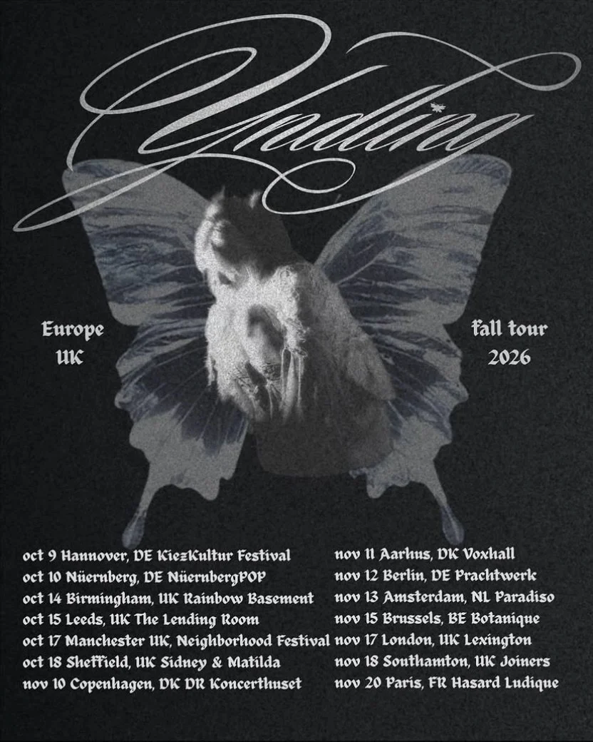 Yndling blends shimmering guitars, expansive synths and intimate vocals into dreamy soundscapes shaped by shoegaze, dream pop and trip-hop. Live, swirling textures and hypnotic rhythms unfold into a cinematic experience that feels both otherworldly a