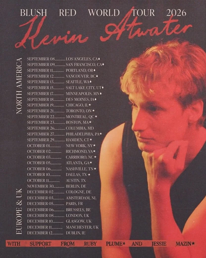 Kevin Atwater builds songs from the small, honest moments that linger long after they happen. His live show brings that intimate storytelling to the stage, creating a space where every lyric feels personal 🫂 Join us on Nov 30th - link in bio <33

