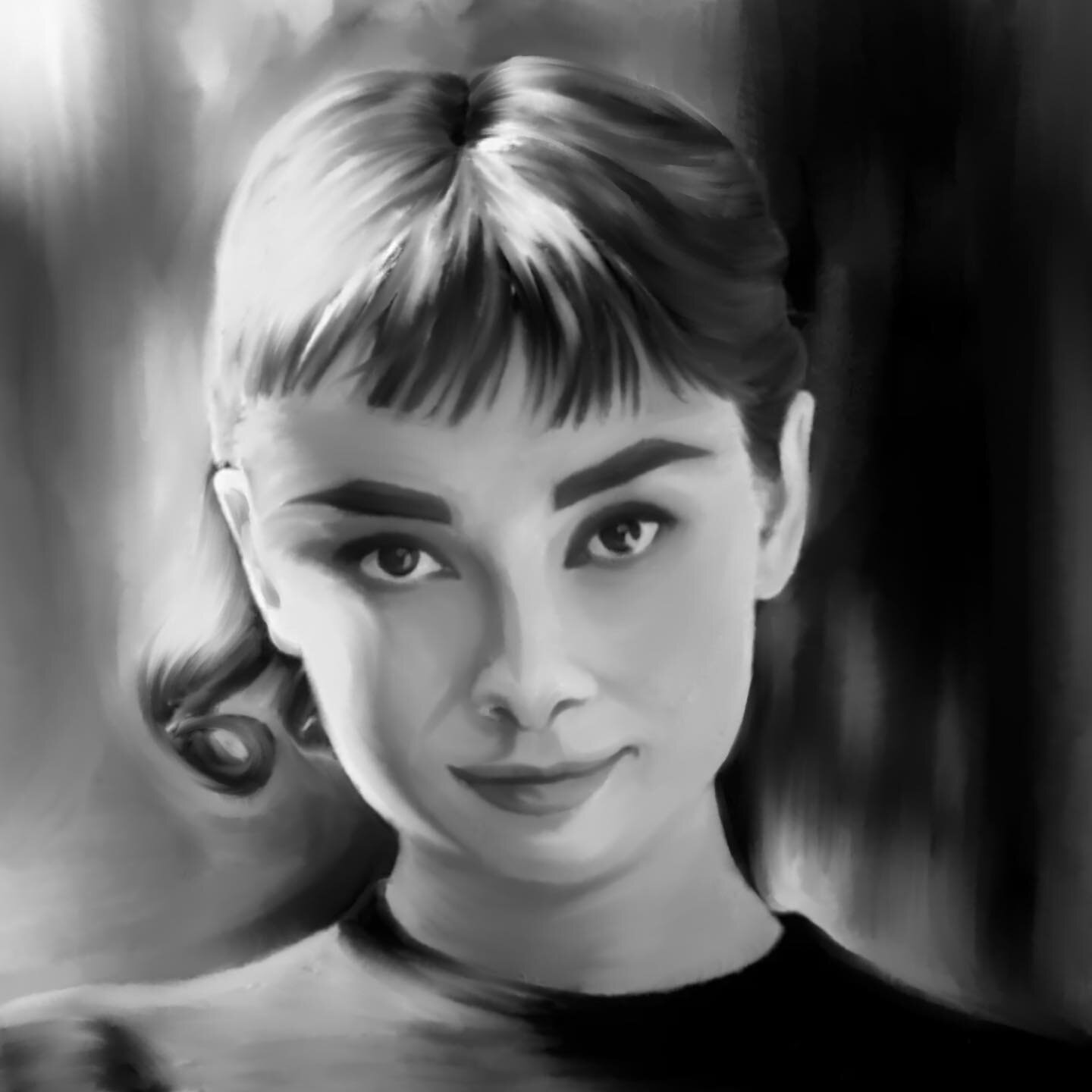 Getting back into portraits after a hiatus 😉 starting up again with my favourite actress of all time - Audrey Hepburn 
.
.
.
.
.
.
#audreyhepburn #romanholiday #breakfastattiffanys #oldhollywood #oldhollywoodglamour #audreyhepburnart #portraitart #p