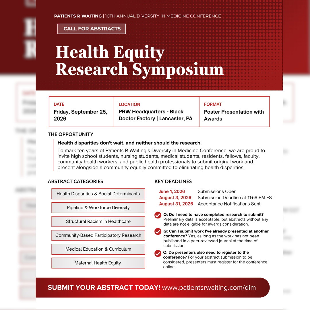 Health Equity Research Symposium - 10th Annual Diversity in Medicine Conference