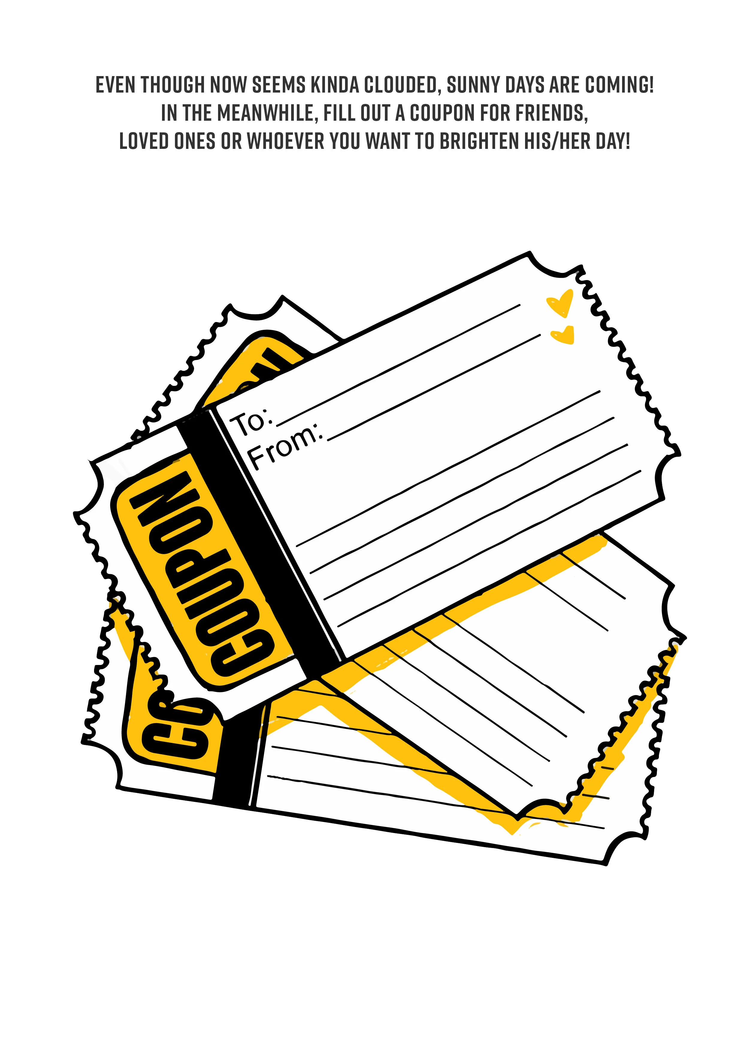 Movie tickets illustration 